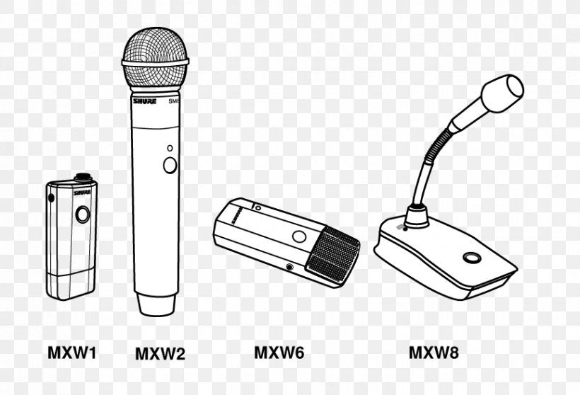 Microphone Computer Hardware Product Manuals Audio Network /m/02csf, PNG, 864x588px, Microphone, Audio Network, Black And White, Computer Hardware, Drawing Download Free