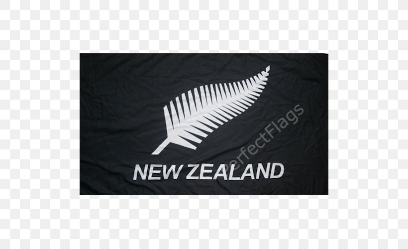 New Zealand National Rugby Union Team Silver Fern Flag Flag Of New Zealand, PNG, 500x500px, New Zealand, Black And White, Brand, Emblem, Flag Download Free