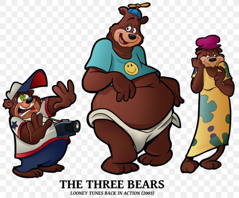 Goldilocks And The Three Bears Hippety Hopper Looney Tunes, PNG, 980x815px, Three Bears, Art, Bear, Cartoon, Character Download Free