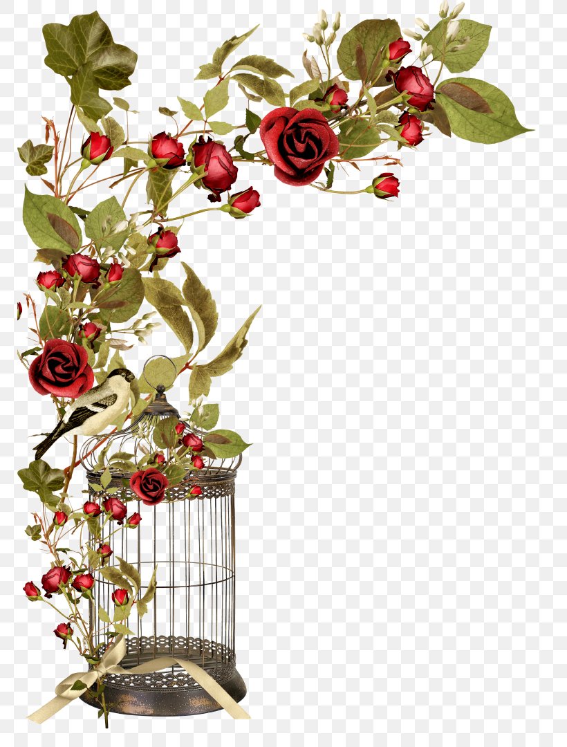Birdcage, PNG, 770x1080px, Bird, Artificial Flower, Birdcage, Branch, Cage Download Free