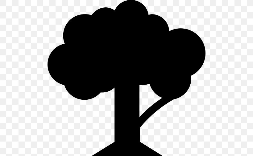 Clip Art Tree Black-and-white Silhouette Plant, PNG, 512x507px, Tree, Blackandwhite, Heart, Plant, Silhouette Download Free