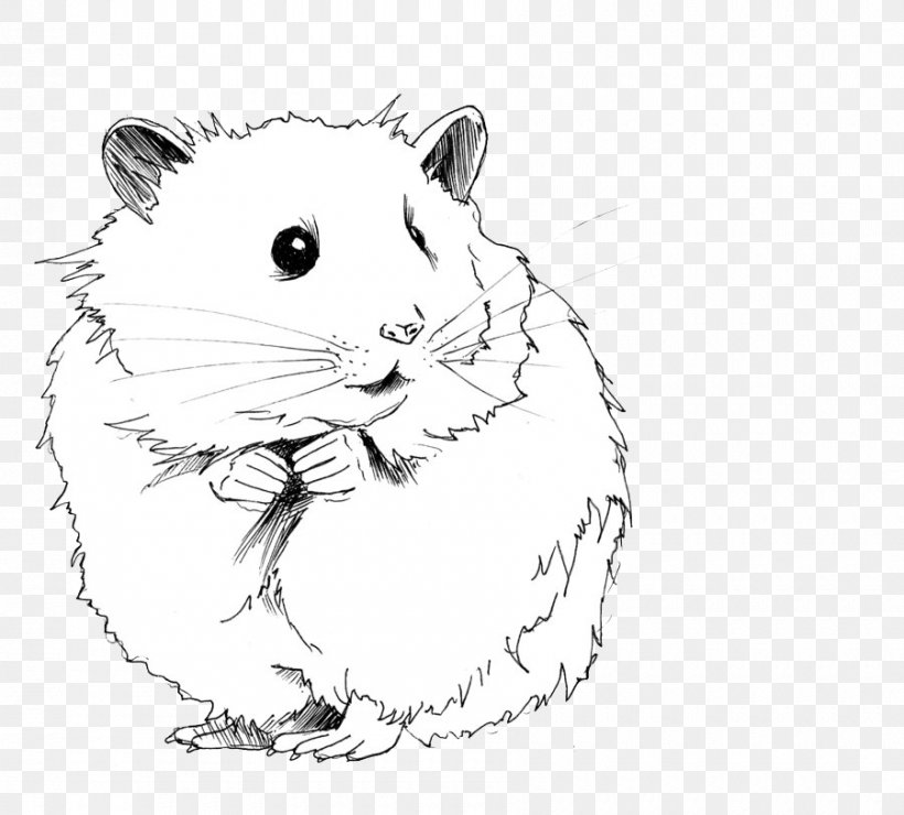 Gerbil Drawing Roborovski Hamster Hamster Wheel Clip Art, PNG, 900x813px, Gerbil, Artwork, Black And White, Cage, Carnivoran Download Free
