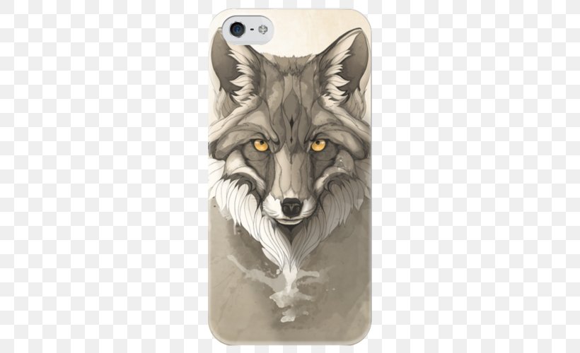 Gray Wolf Red Fox Drawing Graphic Design, PNG, 500x500px, Gray Wolf, Animal, Carnivoran, Deer, Dog Like Mammal Download Free