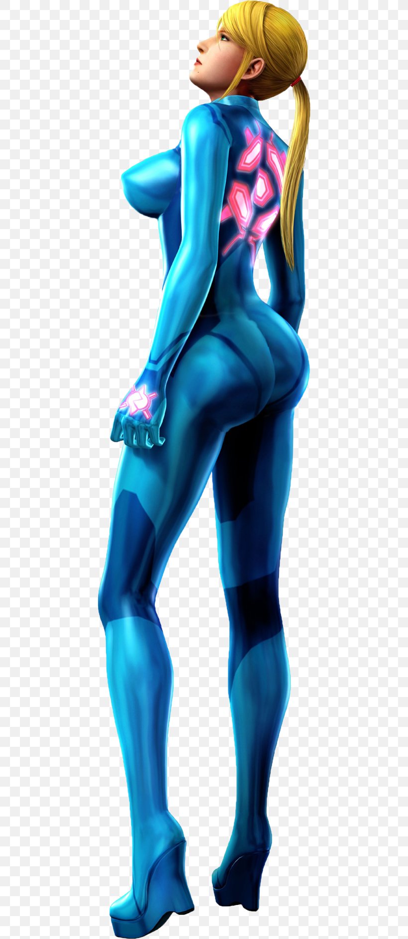 Metroid: Other M Metroid: Zero Mission Super Smash Bros. Brawl Super Smash Bros. For Nintendo 3DS And Wii U, PNG, 428x1886px, Metroid Other M, Clothing, Cosplay, Costume, Electric Blue Download Free