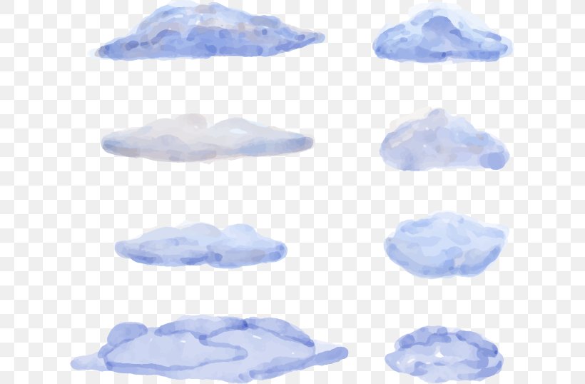 Watercolor Painting Cloud, PNG, 623x538px, Watercolor Painting, Blue, Cloud, Color, Gratis Download Free