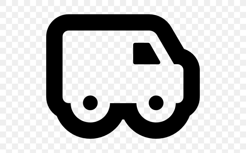 Delivery Truck, PNG, 512x512px, Shape, Black And White, Freight Transport, Smile, Symbol Download Free