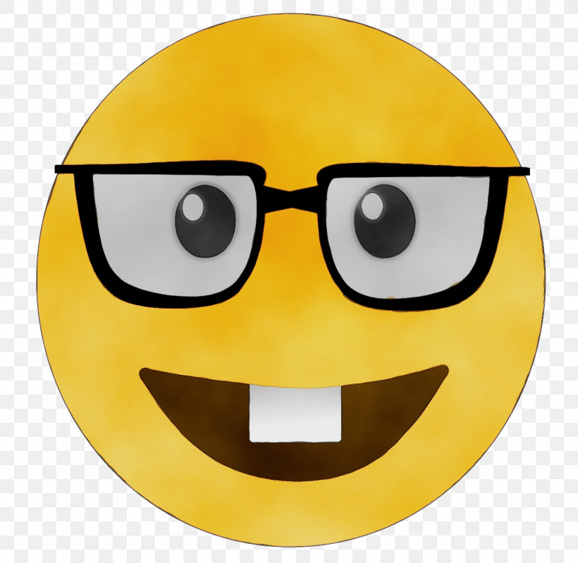 Smiley Smile Emoji Face Yellow, PNG, 1299x1266px, Watercolor, Emoji, Face, Paint, Smile Download Free