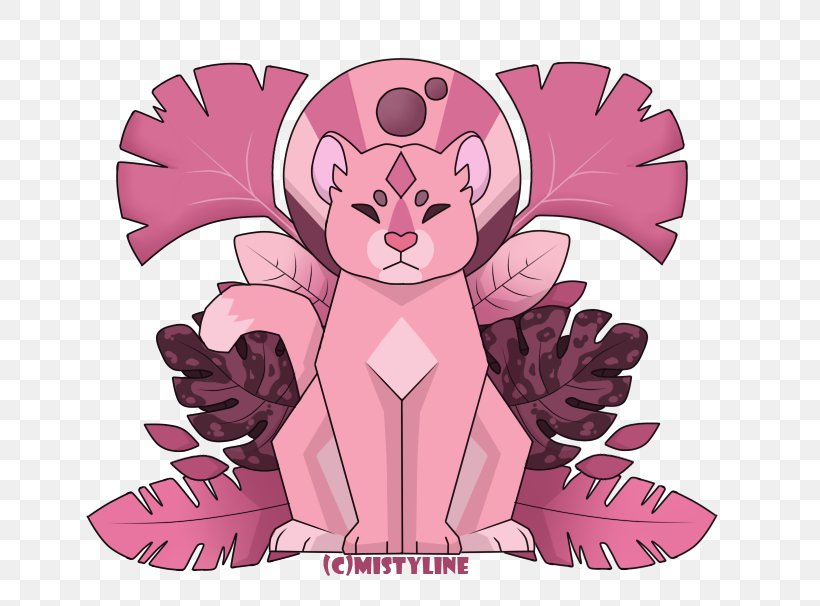 The Pink Panther Fan Art Furry Fandom Pink Diamond, PNG, 728x606px, Watercolor, Cartoon, Flower, Frame, Heart Download Free