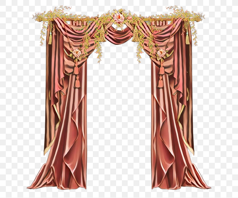 Curtain Window Treatment Interior Design Textile Pink, PNG, 650x681px, Curtain, Arch, Architecture, Interior Design, Pink Download Free