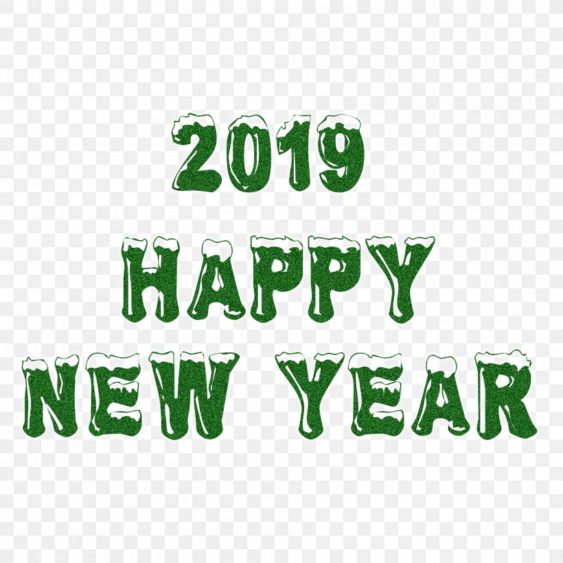 Happy New Year 2019, PNG, 2000x2000px, Logo, Brand, Cafe, Grass, Green Download Free