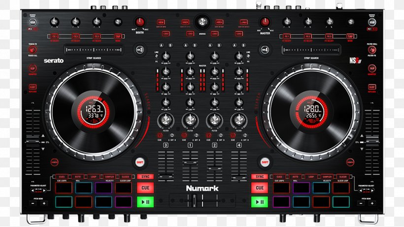 Numark NS6II DJ Controller Numark Industries Disc Jockey, PNG, 960x540px, Numark Ns6ii, Audio, Audio Equipment, Audio Mixers, Audio Receiver Download Free