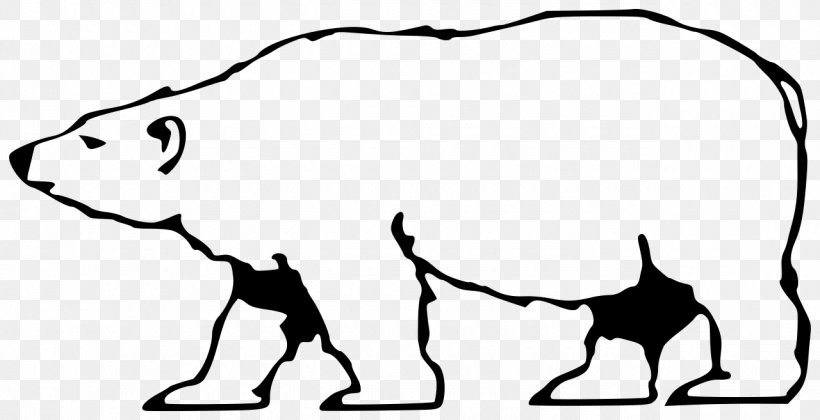Polar Bear Decal Logo Clip Art, PNG, 1280x657px, Polar Bear, Animal Figure, Area, Bear, Black Download Free