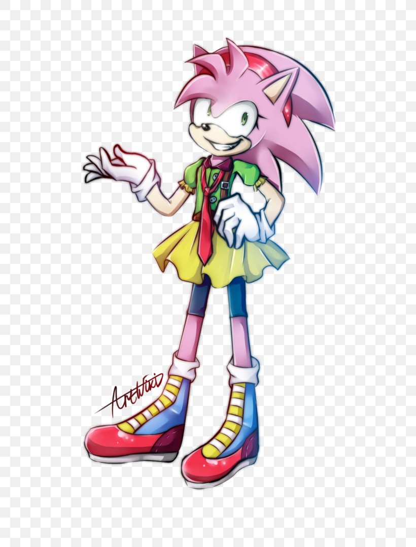 Amy Rose Sonic The Hedgehog Knuckles The Echidna Tails Shadow The Hedgehog, PNG, 741x1078px, Watercolor, Cartoon, Flower, Frame, Heart Download Free