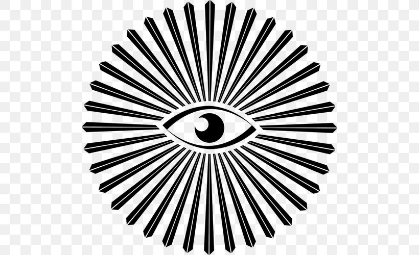 Eye Of Providence Clip Art, PNG, 500x500px, Eye Of Providence, Autocad Dxf, Black And White, Brand, Eye Download Free