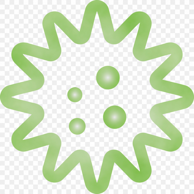 Green Pattern Font Logo Circle, PNG, 3000x3000px, Virus, Circle, Corona, Coronavirus, Green Download Free