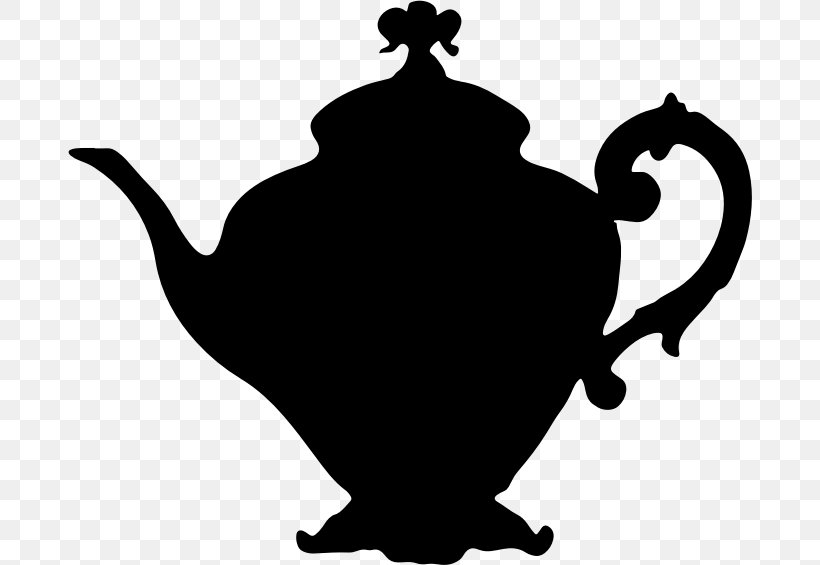 Teapot Silhouette Clip Art, PNG, 684x565px, Teapot, Artwork, Black, Black And White, Drawing Download Free