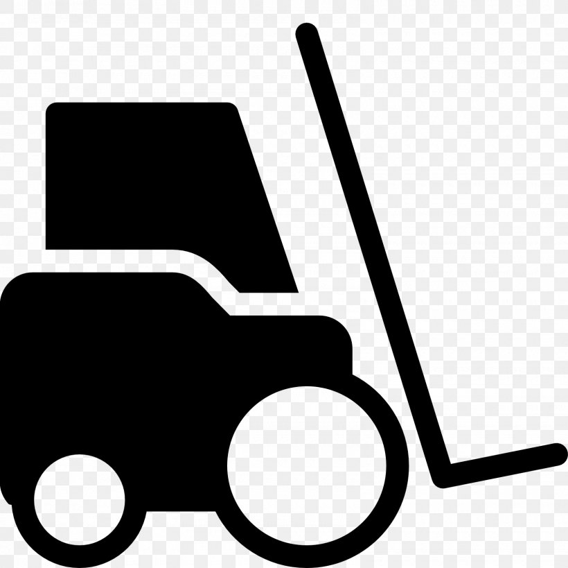 Black & White Material Handling Forklift Clip Art, PNG, 1600x1600px, Black White, Automation, Black, Black And White, Brand Download Free