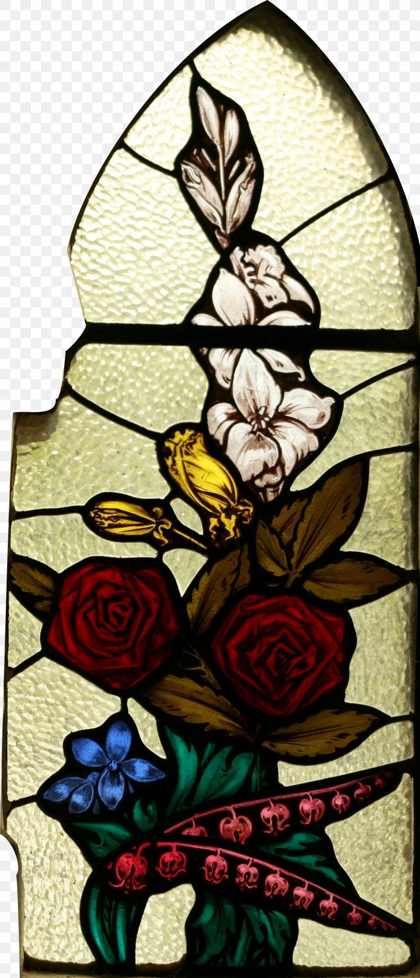 Stained Glass Flower Window, PNG, 1408x3279px, Stained Glass, Art, Ashfield, Cartoon, English Download Free