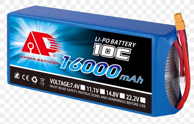 Lithium Polymer Battery Unmanned Aerial Vehicle Rechargeable Battery Drone Racing, PNG, 2835x1824px, Battery, Ampere Hour, Drone Racing, Electronics Accessory, Energy Density Download Free