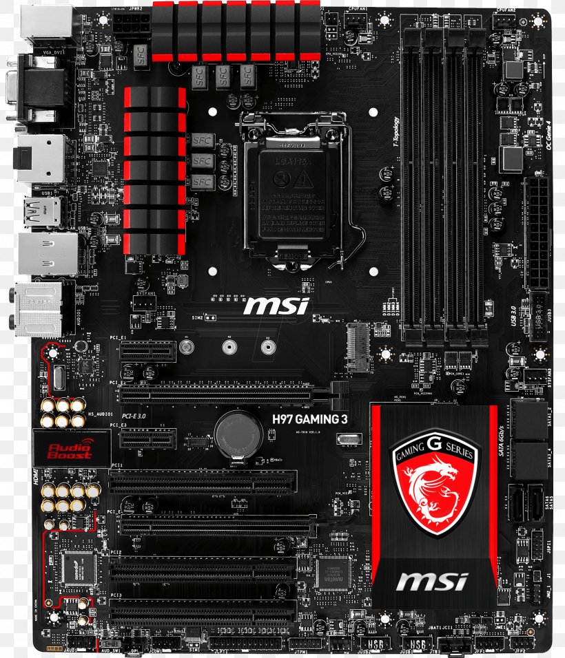 Motherboard LGA 1150 MSI Z97 GAMING 3 ATX, PNG, 2025x2362px, Motherboard, Atx, Chipset, Computer, Computer Accessory Download Free