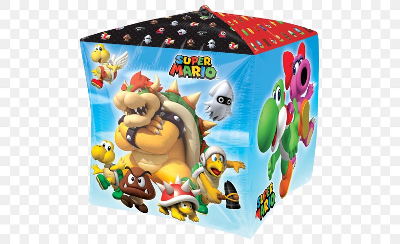 Super Mario Bros. New Super Mario Bros Bowser Super Mario Party, PNG, 500x500px, Mario Bros, Balloon, Bowser, Game, Helium Download Free