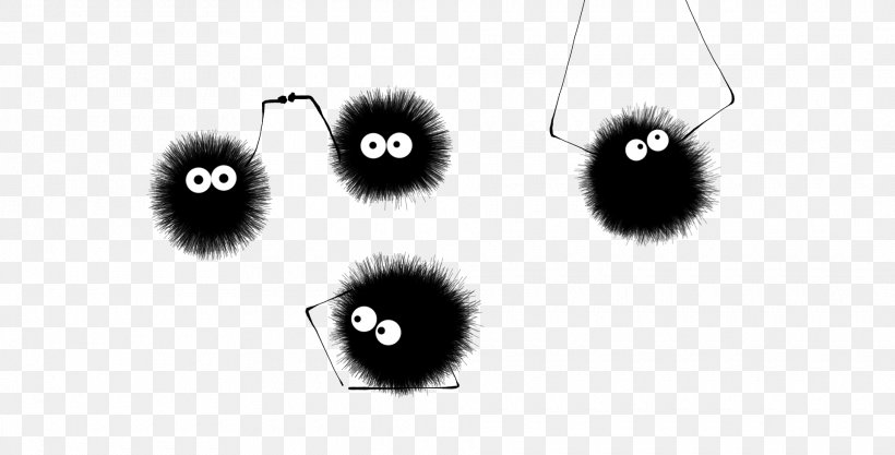 Susuwatari Sprite Drawing, PNG, 1920x977px, 3d Computer Graphics, Susuwatari, Black, Black And White, Body Jewelry Download Free