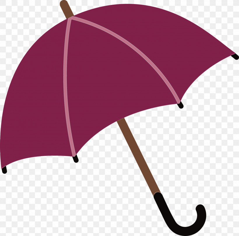 Umbrella Purple, PNG, 3000x2965px, Watercolor, Paint, Purple, Umbrella, Wet Ink Download Free