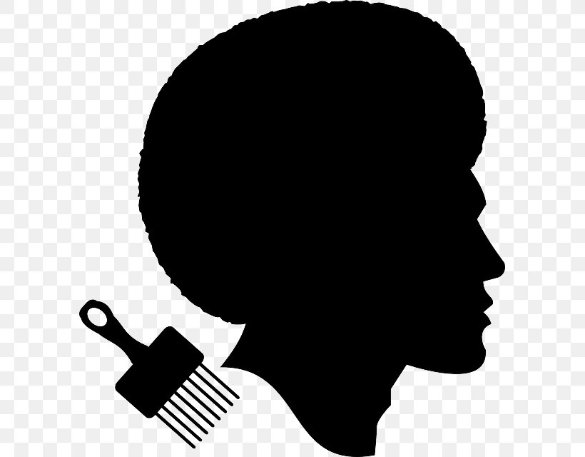 African American Black Silhouette Clip Art, PNG, 597x640px, African American, Afro, Black, Black And White, Drawing Download Free