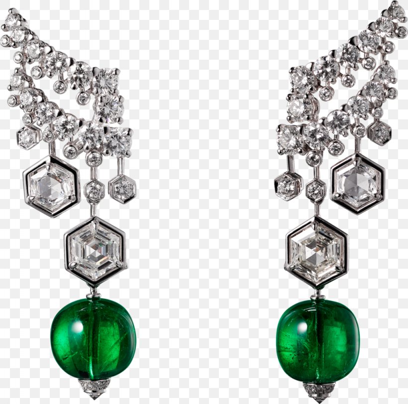 Emerald Jewellery Cartier Earring Diamond, PNG, 1024x1015px, 2017, Emerald, Body Jewellery, Body Jewelry, Cartier Download Free