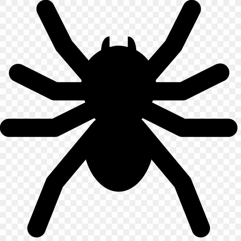 Spider Icon Design Download Clip Art, PNG, 1600x1600px, Spider, Artwork, Black And White, Emoji, Emoticon Download Free