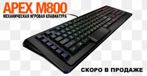 ÐºÐ»Ð°Ð²Ð¸Ð°Ñ‚ÑƒÑ€Ð° - Computer Keyboard Gaming Keypad SteelSeries Apex M800 RGB Color Model Apex Mech Elite KEYBOARD(ES) PNG