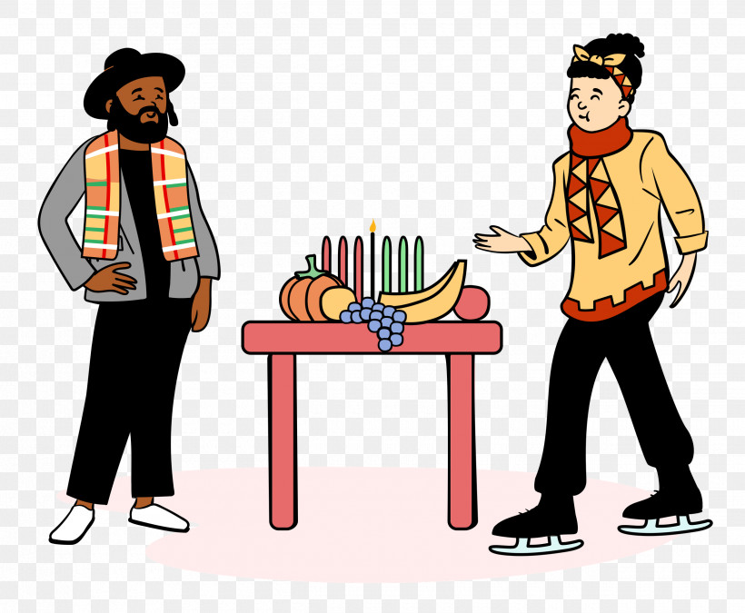 Kwanzaa, PNG, 2500x2060px, Kwanzaa, Behavior, Cartoon, Human, Line Download Free