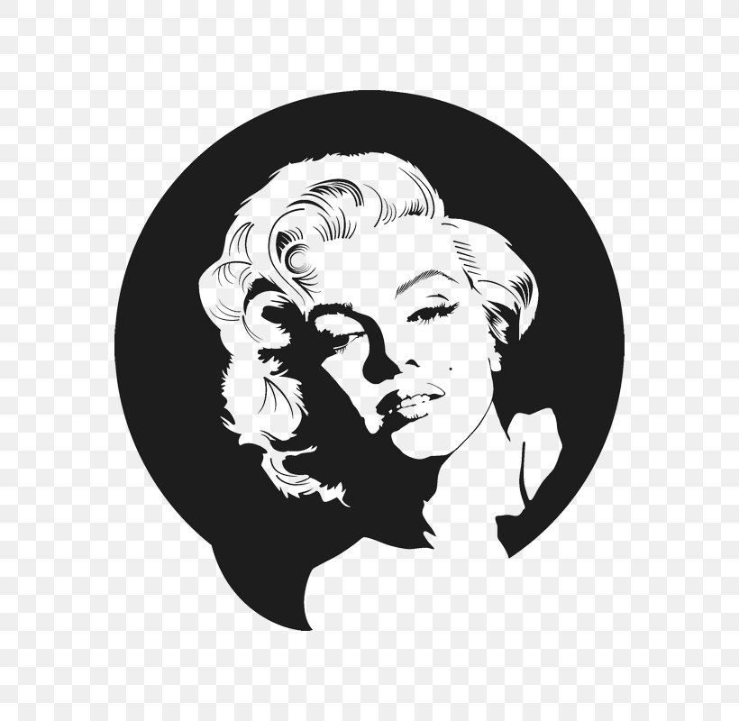 Marilyn Monroe Painting Drawing Wall Decal, PNG, 800x800px, Marilyn Monroe, Art, Artist, Black, Black And White Download Free