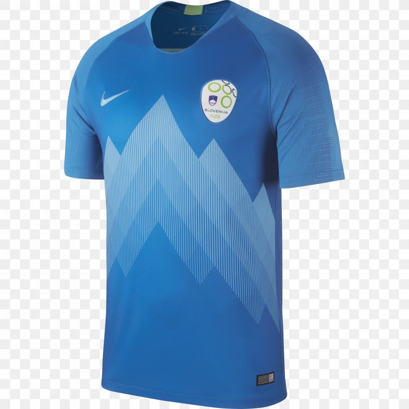 Slovenia National Football Team T-shirt 2018 World Cup Jersey, PNG, 2000x2000px, 2018, 2018 World Cup, Slovenia National Football Team, Active Shirt, Azure Download Free