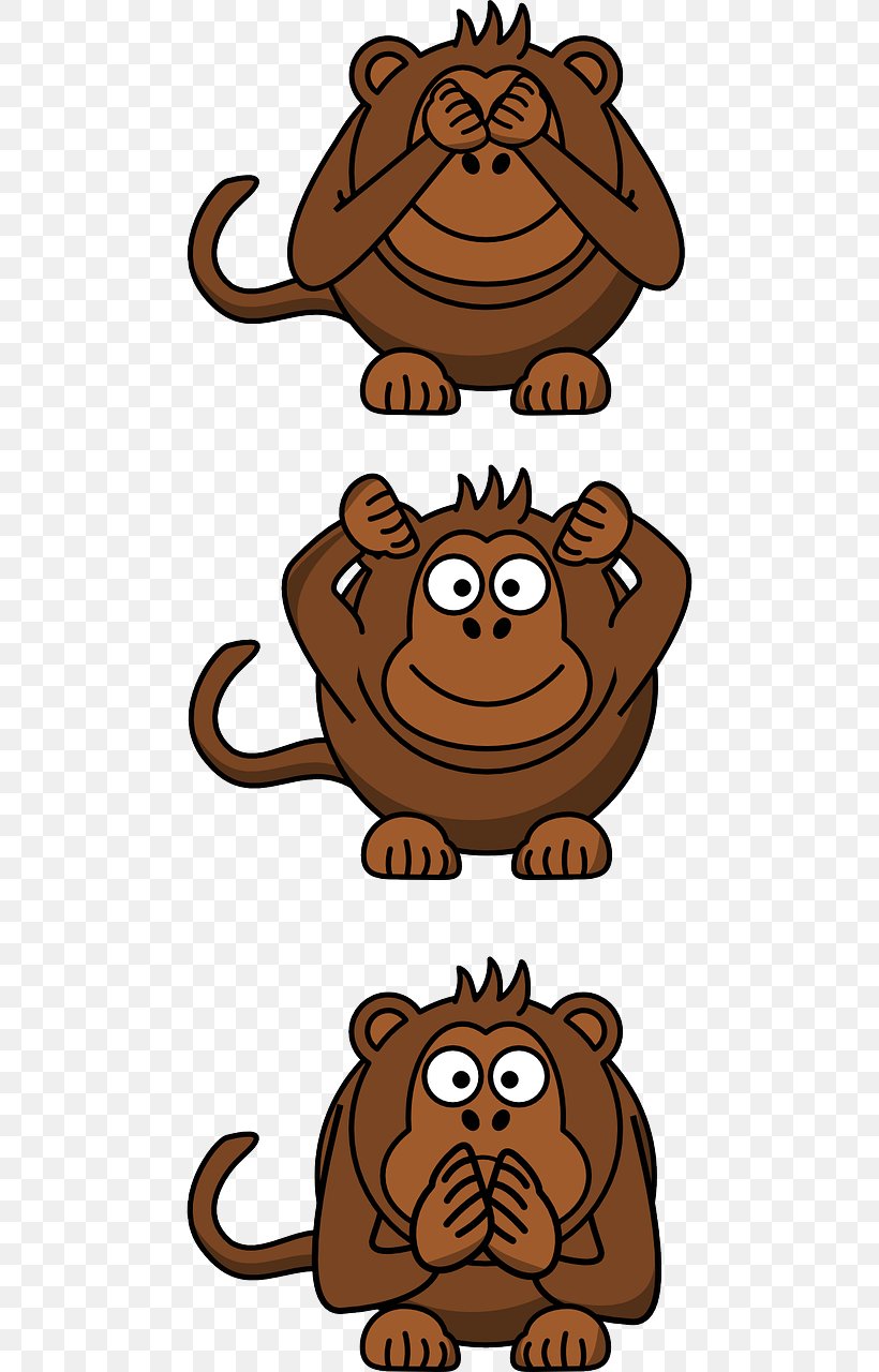 T-shirt Three Wise Monkeys Spreadshirt Speech, PNG, 640x1280px, Tshirt, Artwork, Big Cats, Carnivoran, Cat Like Mammal Download Free