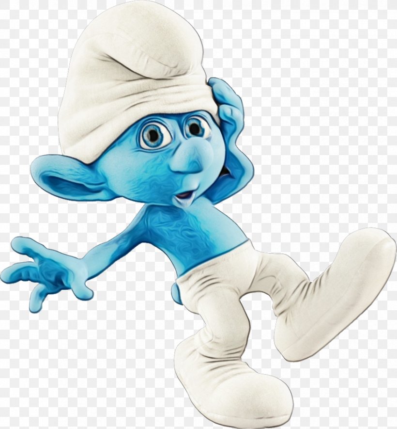 Clumsy Smurf Toy, PNG, 876x946px, Clumsy Smurf, Action Figure, Animal Figure, Animation, Cap Download Free