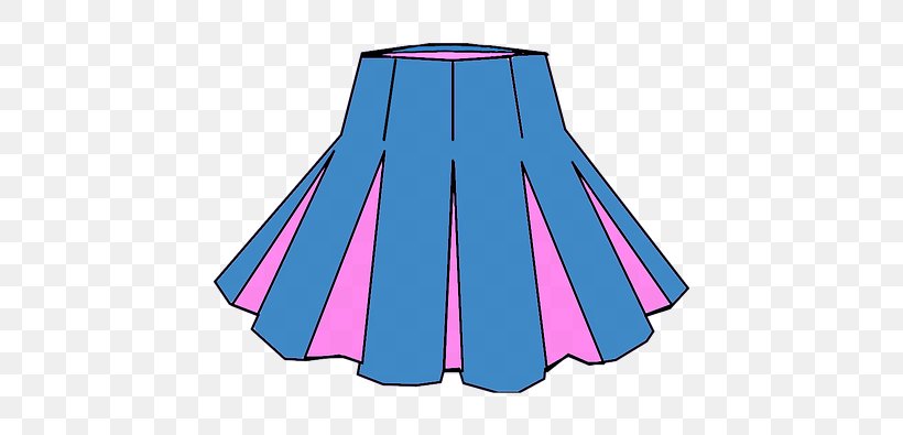 Pleat Skirt Clip Art Image, PNG, 640x395px, Pleat, Clothing, Drawing, Dress, Electric Blue Download Free