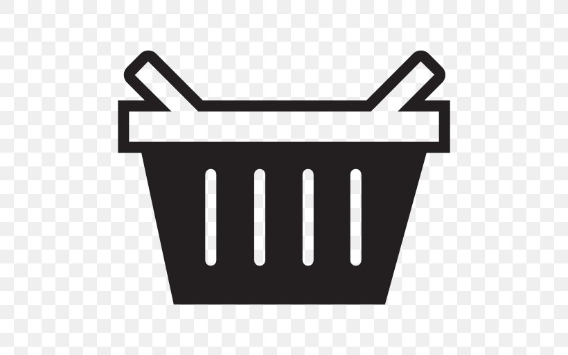 Shopping Stock, PNG, 512x512px, Basket, Area, Black And White, Brand, Food Download Free