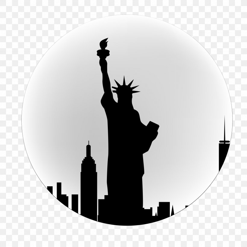 Statue Of Liberty T-shirt Royalty-free, PNG, 3333x3333px, Statue Of Liberty, Black And White, Liberty, Monochrome, New York City Download Free