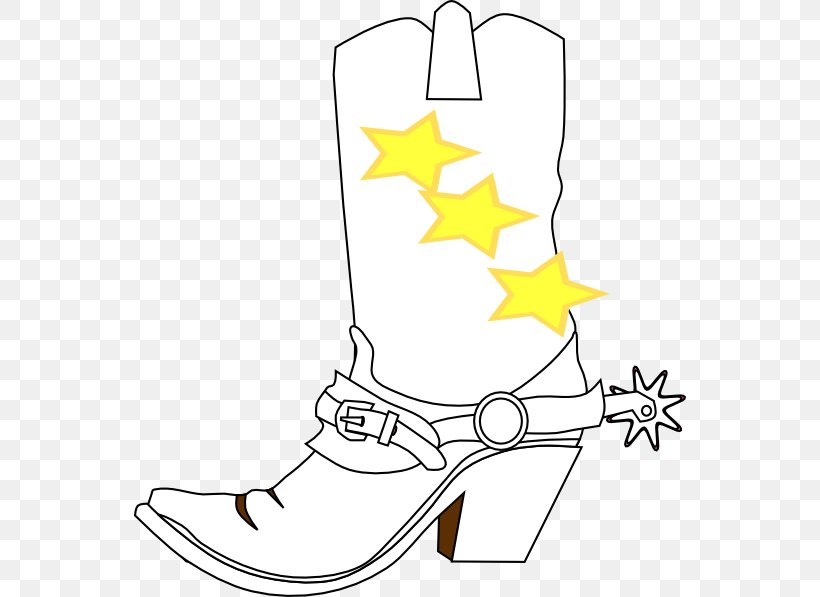Clip Art Cowboy Boot Illustration, PNG, 552x597px, Cowboy Boot, Area, Art, Artwork, Black And White Download Free