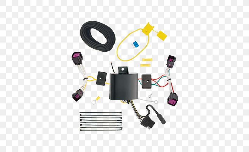 Car Electrical Connector Cable Harness Tow Hitch Adapter, PNG, 500x500px, Car, Ac Power Plugs And Sockets, Adapter, Cable, Cable Harness Download Free