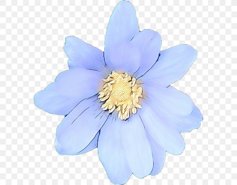 Flowering Plant Petal Flower Blue Plant, PNG, 587x640px, Pop Art, Anemone, Blue, Flower, Flowering Plant Download Free