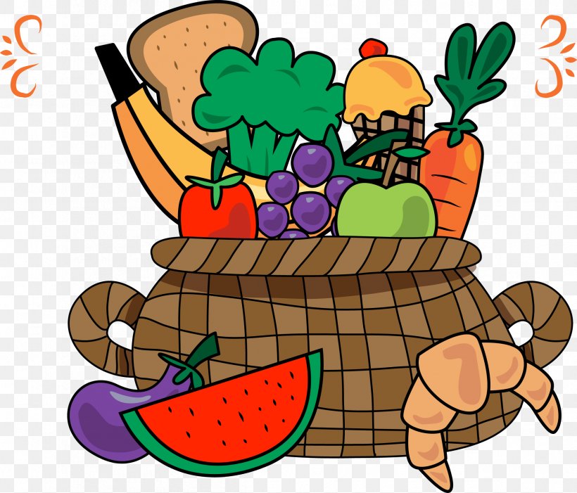 Fruit Vegetable Basket, PNG, 2398x2052px, Fruit, Art, Artwork, Auglis, Basket Download Free