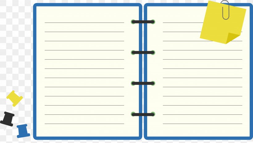 Paper Diary, PNG, 3685x2092px, Paper, Area, Blue, Creative Diaryjournal, Diagram Download Free