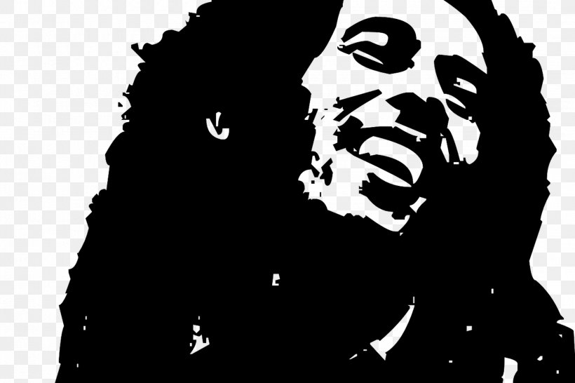 Bob Marley Black And White Stencil Silhouette, PNG, 2160x1440px, Bob Marley, Art, Black, Black And White, Color Download Free