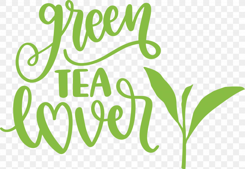 Green Tea Lover Tea, PNG, 3000x2072px, Tea, Grasses, Leaf, Line, Logo Download Free