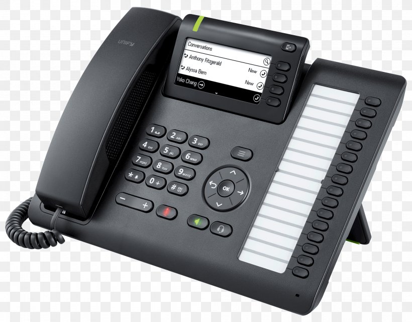 Telephone OpenScape Desk Phone CP400 Black Unify Software And Solutions GmbH & Co. KG. Unify OpenScape Desk Phone IP 55G Telecommunication, PNG, 2000x1562px, Telephone, Answering Machine, Communication, Corded Phone, Desk Download Free