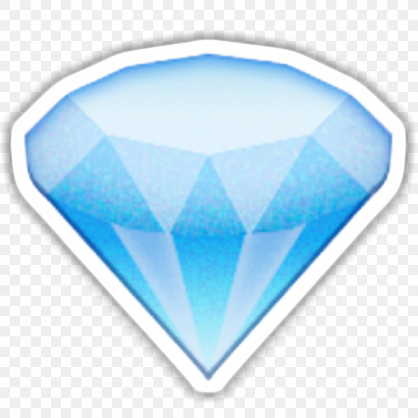 Emoji Sticker Diamond Emoticon Smiley, PNG, 1000x1000px, 6 God, Emoji, Aqua, Azure, Blue Download Free