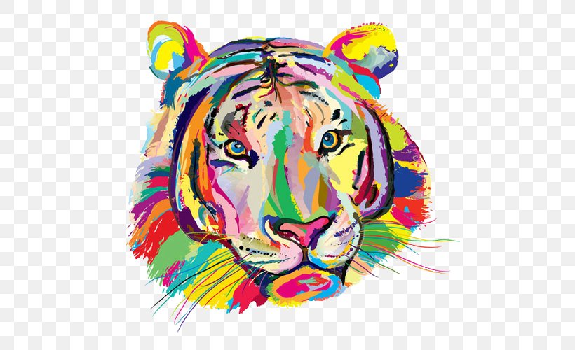 Tiger Felidae, PNG, 500x500px, Tiger, Art, Big Cat, Big Cats, Carnivoran Download Free