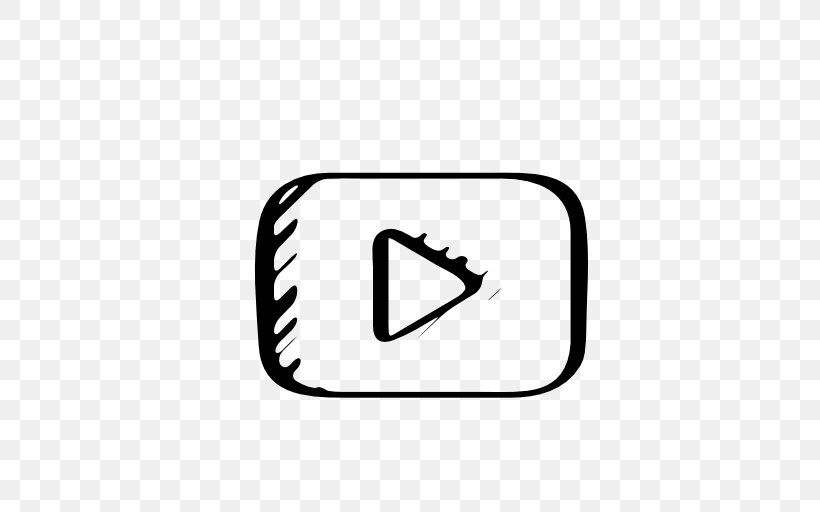 YouTube Play Button Sketch, PNG, 512x512px, Youtube, Area, Black, Black And White, Button Download Free